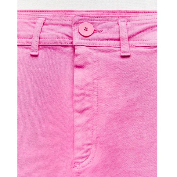 Zara HIGH-WAISTED ZW SAILOR MARINE STRAIGHT JEANS - Picture 9 of 10